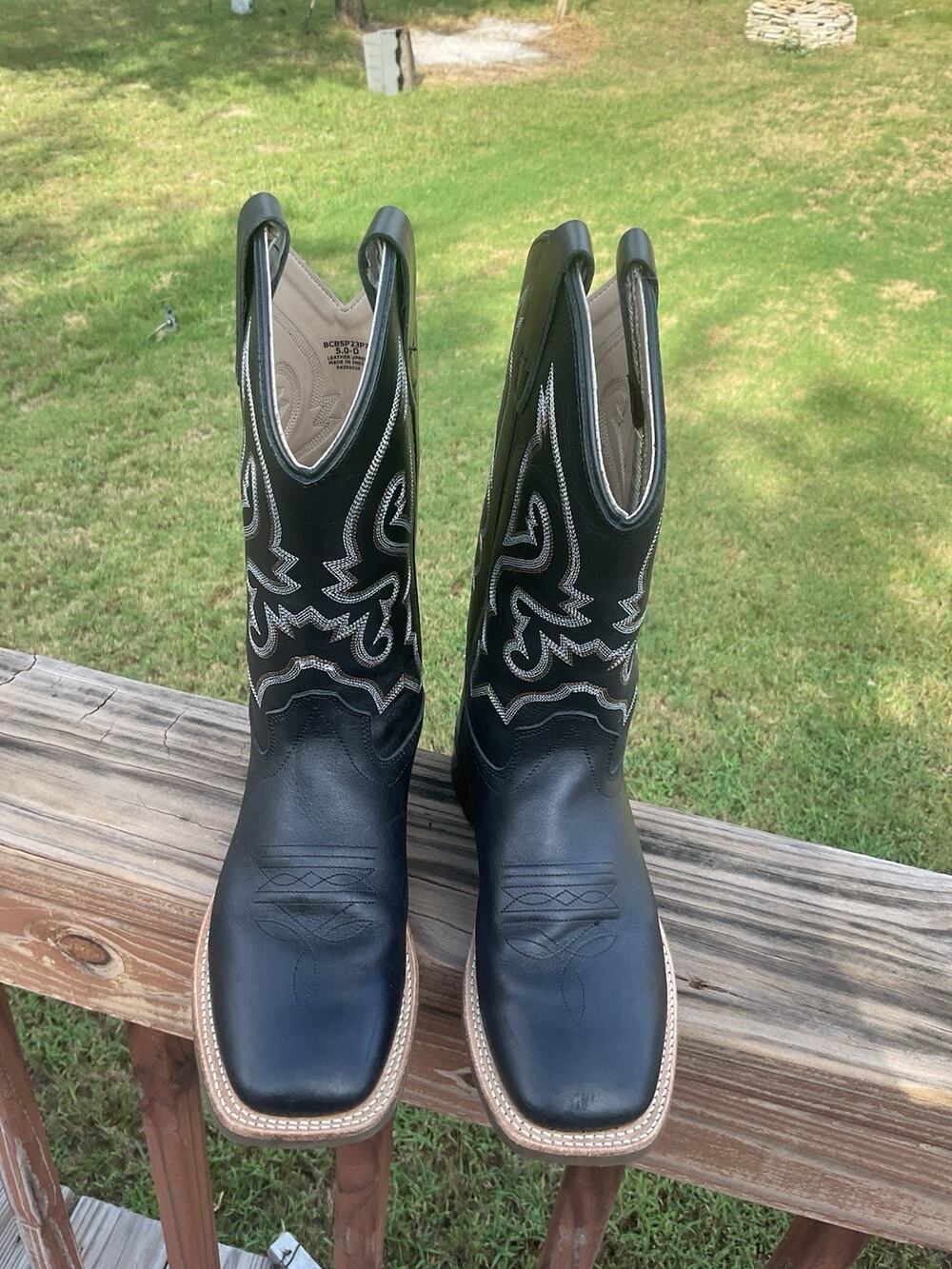 Cody James black cowboy boots 5.0-D-Style #BCBSP23P7 Rodeo
